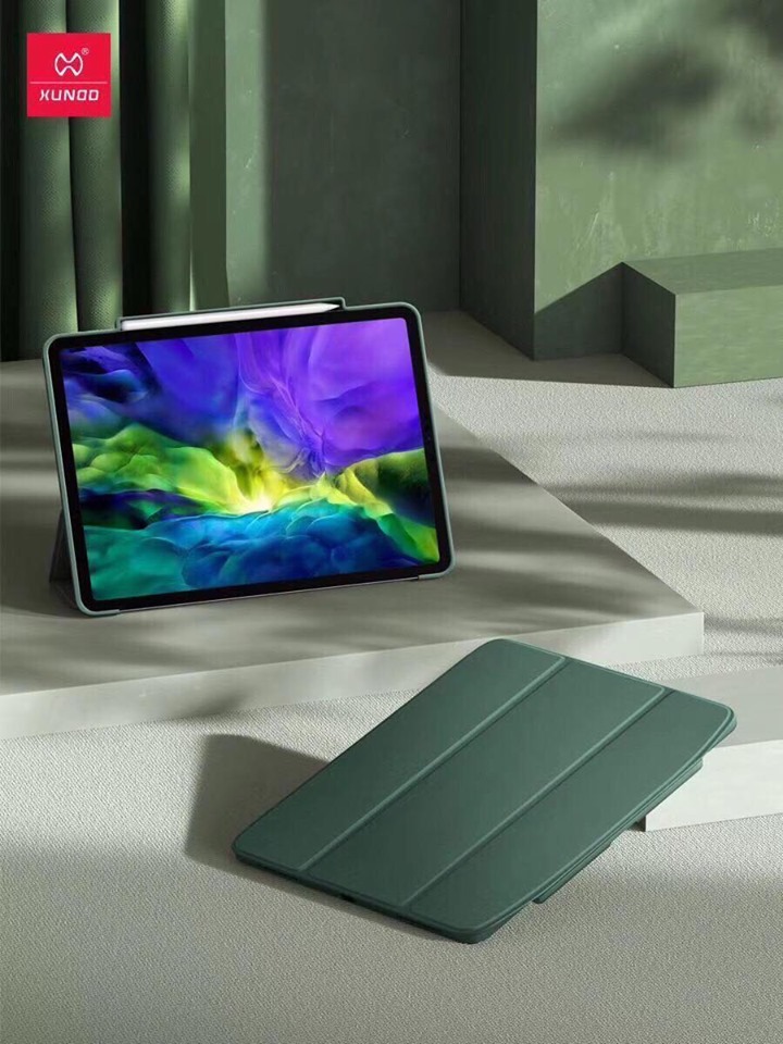 Bao Da iPad Pro 12.9 2020 Lưng Trong Xundd Chống Sốc Khay Đựng Bút với chất liệu da cao cấp, mịn mền chức năng đóng tắt dể sử dụng
